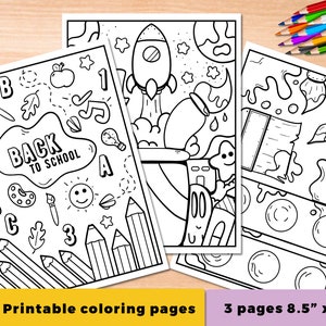 Back To School | First Day of School | Printable Coloring Pages | Coloring Pages For Kids