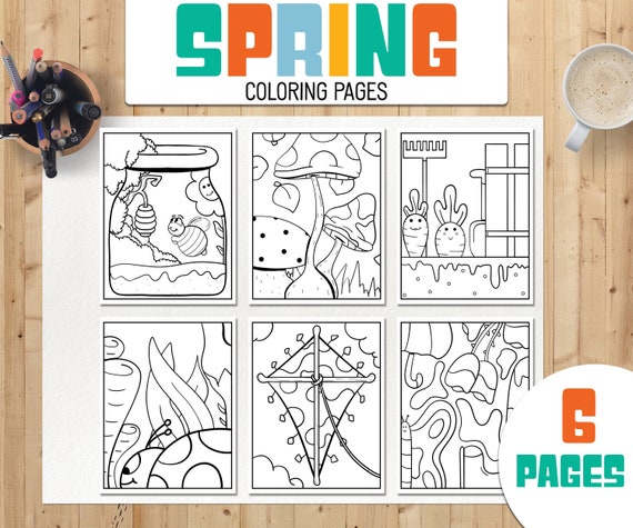 Spring Coloring Pages  Seasons Coloring Pages  Printable