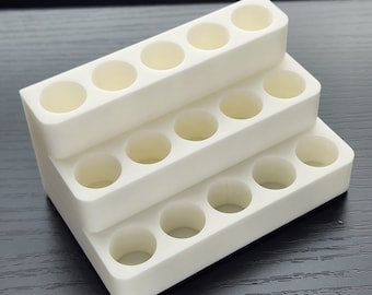Cologne / Perfume bottle holder that holds 15 5ml bottles per the diameter in the description DecantX 5ml and 10ml | DecantPlanet 2ml