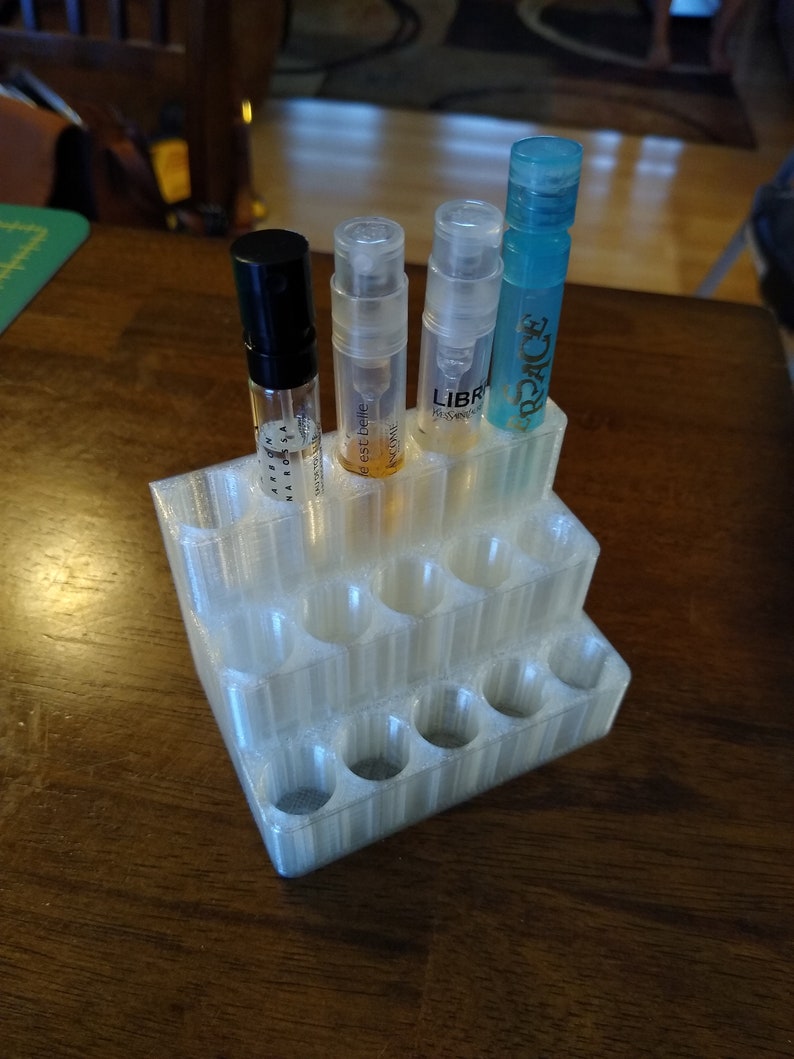 Tiered Sample Spray Vial Holder for Perfume / Cologne Bottles Etsy