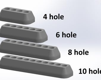 perfume sample holder for cologne bottles with spray caps up to diameter in the description in a single row