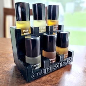OUD ATTAR oil discovery collection organizer display