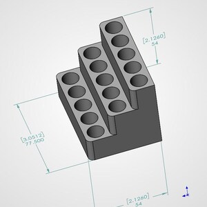 Parfümmuster-Halter für Kölnisch Wasser-Fläschchen mit Sprühverschluss bis zum Durchmesser in der Beschreibung | Parfüm-Veranstalter | 2ml Scentsplit Halter Bild 11