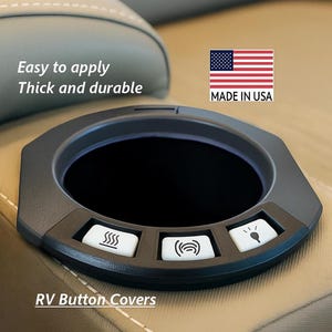 Square button covers PAIR of Grand Design Thomas Payne  Stacy Stewart Michele Kay rv cup holder recliner button covers rv button guards