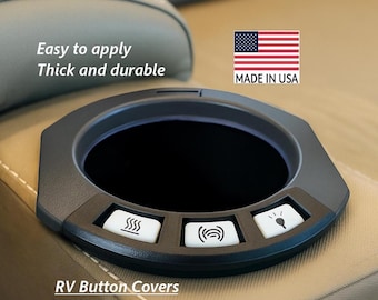 Square button covers PAIR of Grand Design Thomas Payne  Stacy Stewart Michele Kay rv cup holder recliner button covers rv button guards