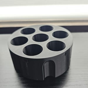 Scentsplit 5ml cologne perfume sample bottle holder shaped like revolver cylinder
