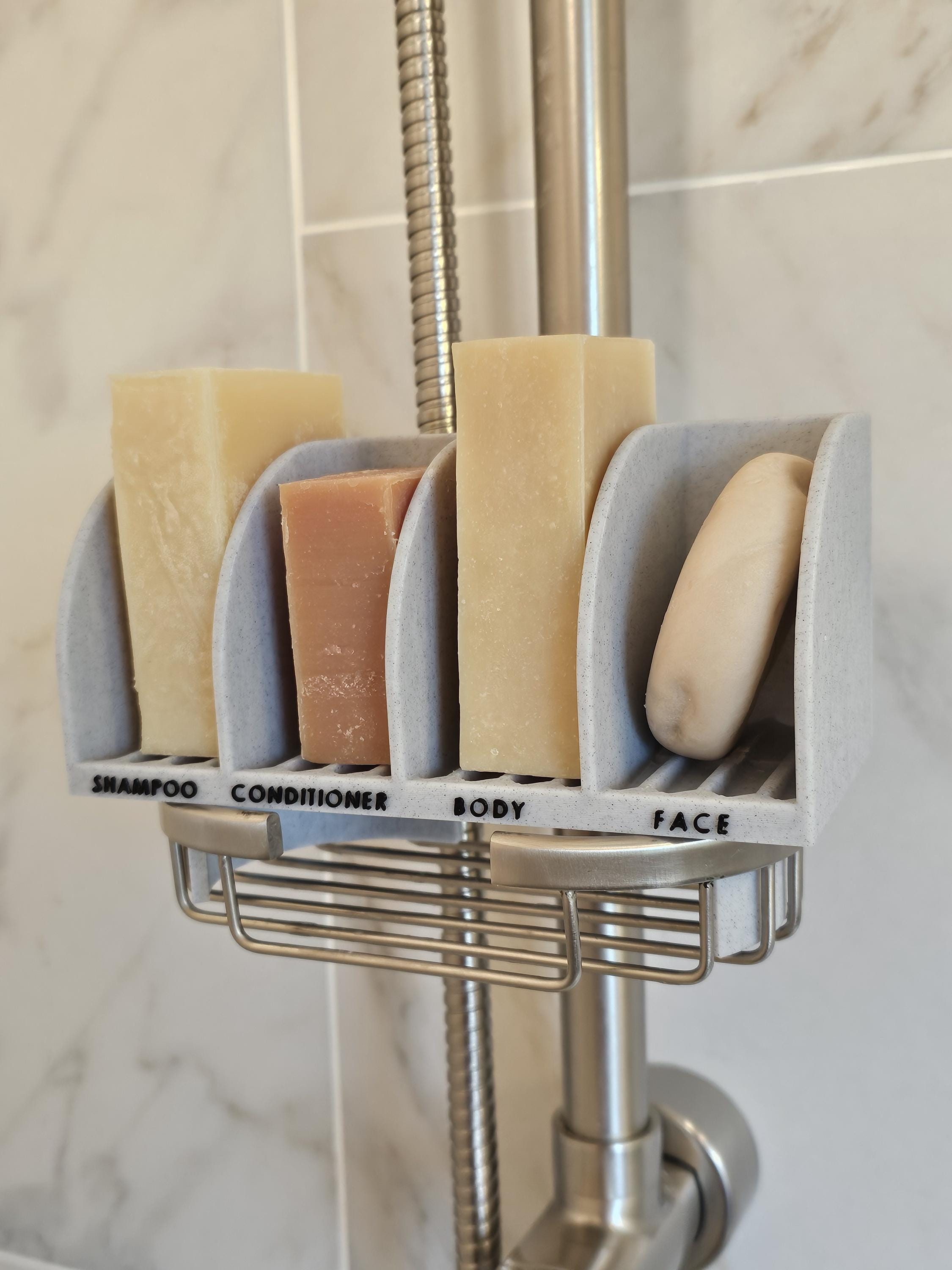 Multi Bar Soap Holder for PULSE ShowerSpas Kauai III| Solid Shampoo Holder | EZ Read Text | Multi Bar Soap Tray | 4 Bar Soap Holder