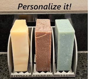 Multi Bar Soap Holder | Solid Shampoo Holder | Multi Bar Soap Tray | 3 Bar Soap Holder | 6 bar | 4 bar | 3 Bar Soap Tray | Family Soap Tray