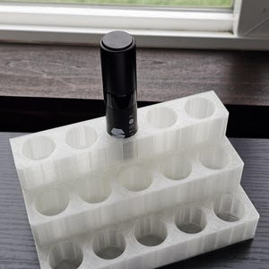 Duftbox | Asanana Cologne/Parfüm Dekanter Sprühflaschenhalter für 5ml Flaschengröße Reisekoffer - 15 Löcher