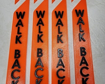3D-bågskytte 4-pack Walk Back-skyltar