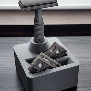 Rockwell 6s/6c Razor Karve safety razor holder razor stand with integrated plate holder