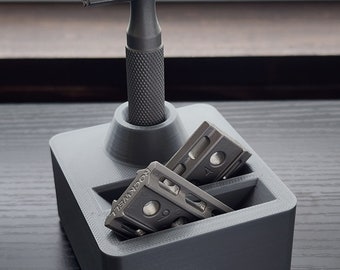 Rockwell 6s/6c Razor Karve Oliworks safety razor holder razor stand with integrated plate holder
