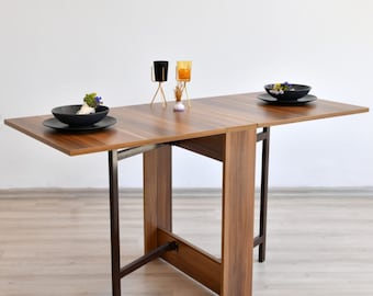 Folding Dining Table Etsy
