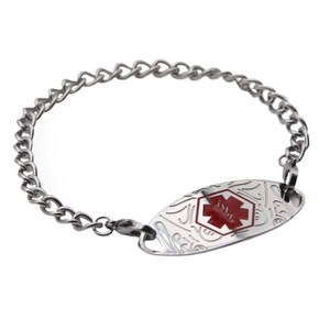 Personalized Quality Medical Alert ID Bracelet - Free Engraving