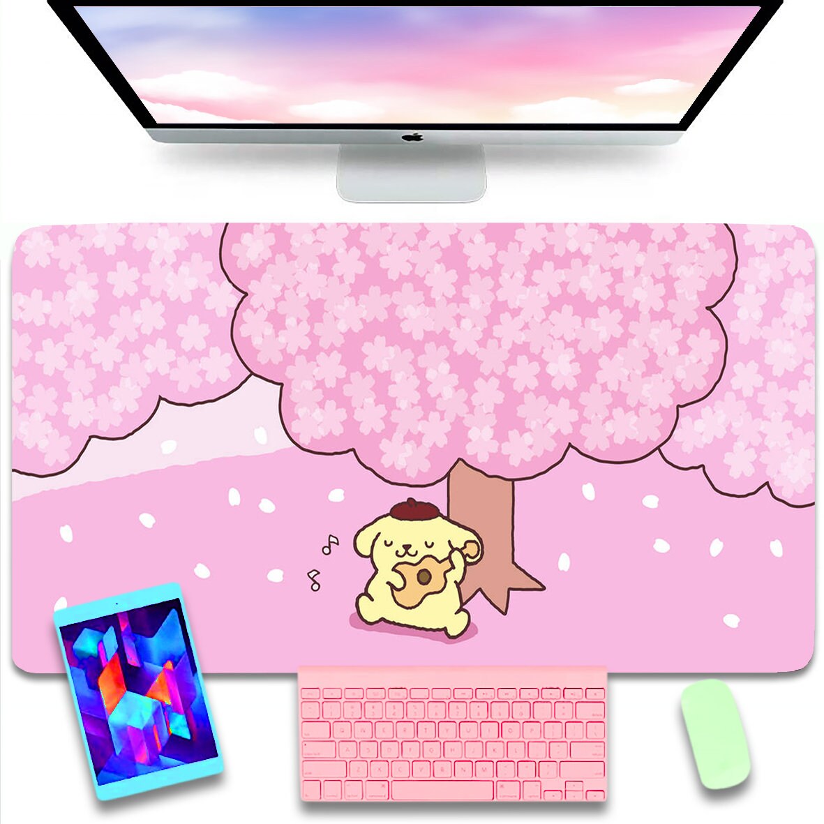 Custom Desk Mat Kawaii Mouse Pad Extended Mouse Pad Custom Etsy
