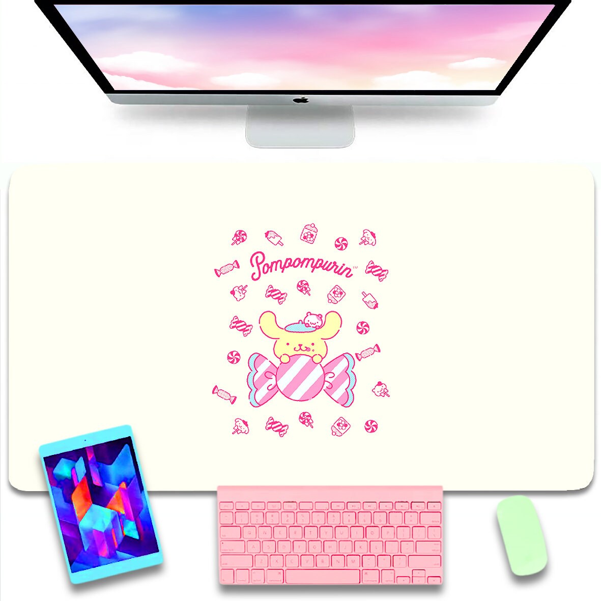 Custom Desk Mat Kawaii Mouse Pad Extended Mouse Pad Custom Etsy