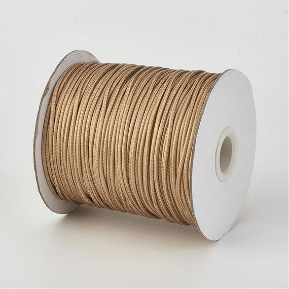 30 Feet 0.5mm Waxed Polyester Cord Burlywood Stringing Materials Jewelry  Supplies Craft Supplies 