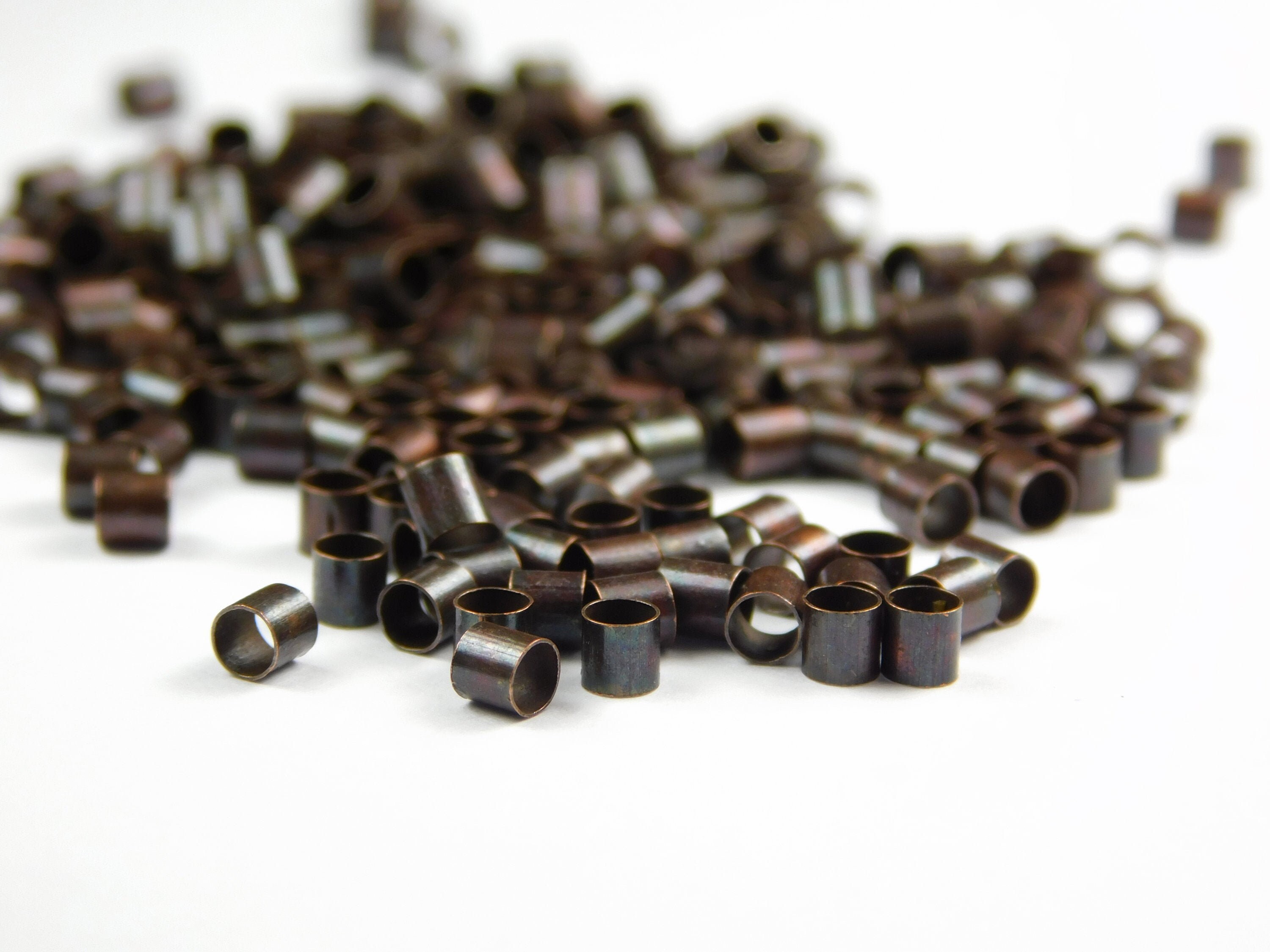 400 Pieces 2.5x2.5mm Copper Brass Crimp Beads Tube Crimp Etsy