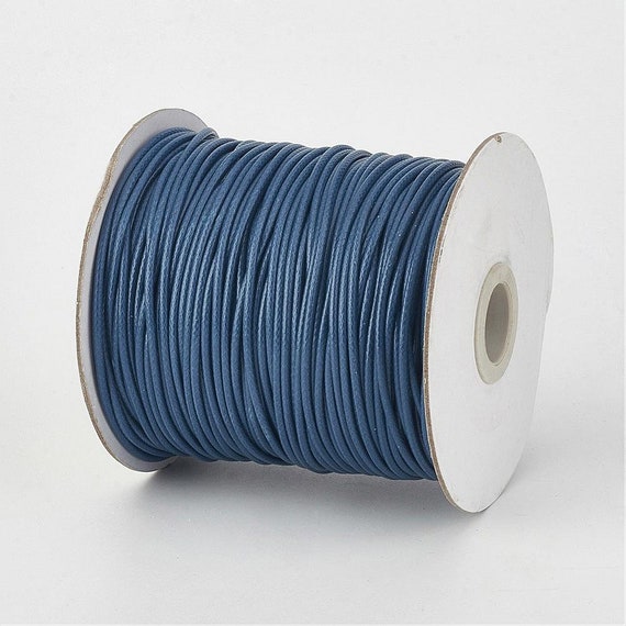 30 Feet - 0.5mm Waxed Polyester Cord - Marine Blue - Stringing Materials -  Jewelry Supplies - Craft Supplies - Etsy