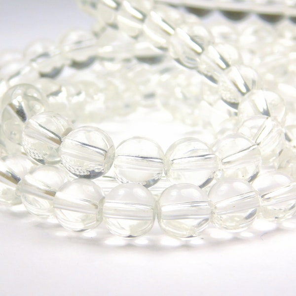 Clear Glass Beads - Etsy