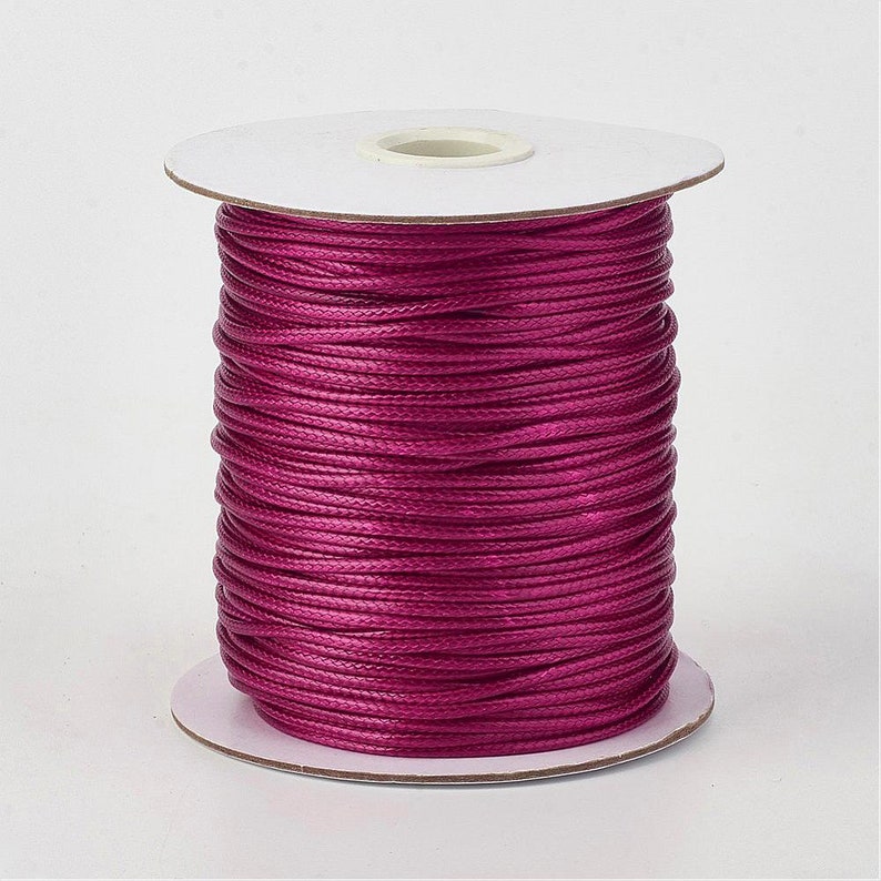 30 Feet - 0.5mm Waxed Polyester Cord Chicago Mall Violet Ma Stringing Purchase Red