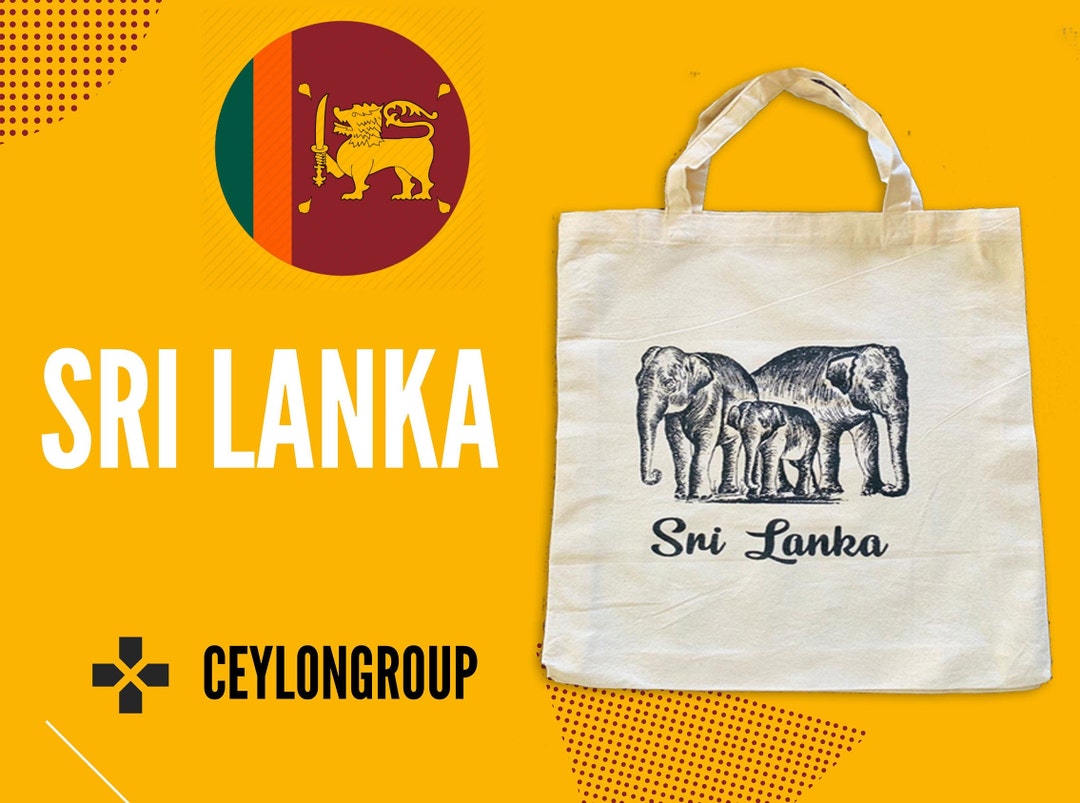 Sri Lankan Traditional Tote Bag Sri Lanka, South Asia Tote Bag in