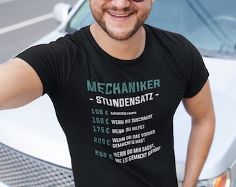 Mechaniker T-Shirts, Mechaniker, Autofreak, Mechatroniker, Mechaniker - Stundensatz, Handwerker T-Shirts, Humor T-Shirts