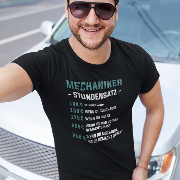 Mechaniker T-Shirts, Mechaniker, Autofreak, Mechatroniker, Mechaniker - Stundensatz, Handwerker T-Shirts, Humor T-Shirts