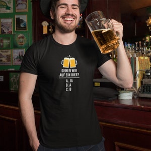 Funny beer t-shirts, beer connoisseur gift, shall we go for a beer?, fun t-shirts for men, fun t-shirt, funny t-shirt with print
