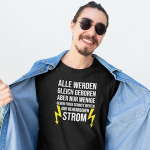 T-shirt for electrician, gift for the electrician, T-shirt with print for an electrician, electrician, funny electrician T-shirt