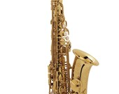 New Alto Saxophone Lacquered Gold with Case, Mouthpiece, Reed and Accessories