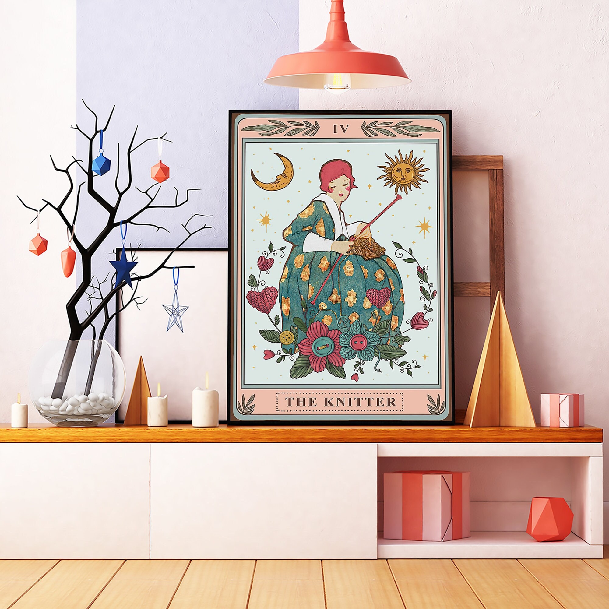 Tarot Window Graphic Knit Cardigan