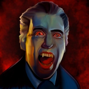 Christopher Lee's Dracula Print