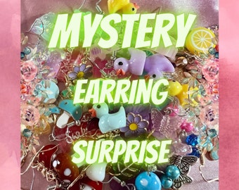 Mystery Earring surprise / Quirky / Kidcore / Fun jewelry