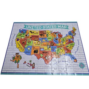 Geographie Puzzle 120 Teile für Kinder ab 3 Jahren