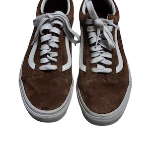 Vans Old Skool Carmel Suede Low-Top Skater Sneakers Mens Size 8.5 Women Size 10