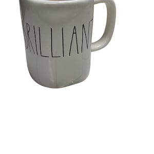 Rae Dunn &#39;Brilliant&#39; Ceramic Coffee Mug by Magenta - Farmhouse Artisan Collection, Large 11oz