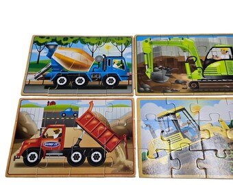 Puzzle In Legno Melissa & Doug Cantiere - 24 Pezzi, Con Vassoio - 3