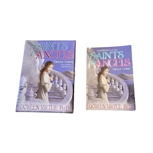 Cartes vintage Saints & Angels Oracle par Doreen Virtue 44 jeu de cartes et guide 2005