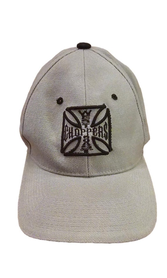 West Coast Choppers Grey & Black Logo Adjustable Hat – Like