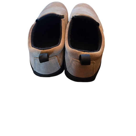 Vintage Y2K Lands End Suede Slip On Shoes Mens 9 Tan Brown Casual Loafers View 6