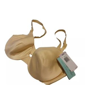 NEW Vanity Fair Soft and Smooth Contour Bra 75292 - Pastel Yellow, Size 34D