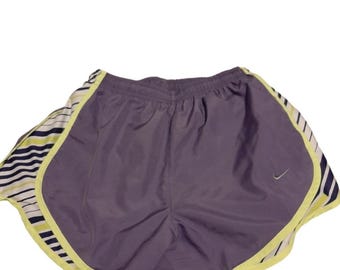 Nike Women’s Neon Lined Running Shorts Size Small 2" Elastic Waist Athletic Gym Workout Activewear Lightweight Summer Shorts