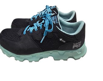Timberland Powertrain Women’s Work Shoes 7.5W Black Alloy Toe Sneakers Safety