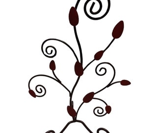 Metal Jewelry Stand Tree - Hanging Necklace & Bracelet Organizer Holder, 12 Inches