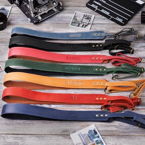 Camera Starp for Nikon Sony Canon - Personalized Leather Camera Strap - Customized Camera Straps - Women & Men Strap for Camera