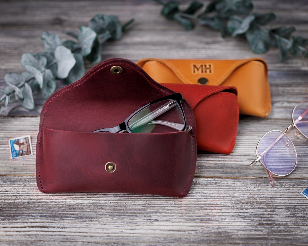 Glasses Case Personalized Leather Eyelasses Case Women Glasses Case
