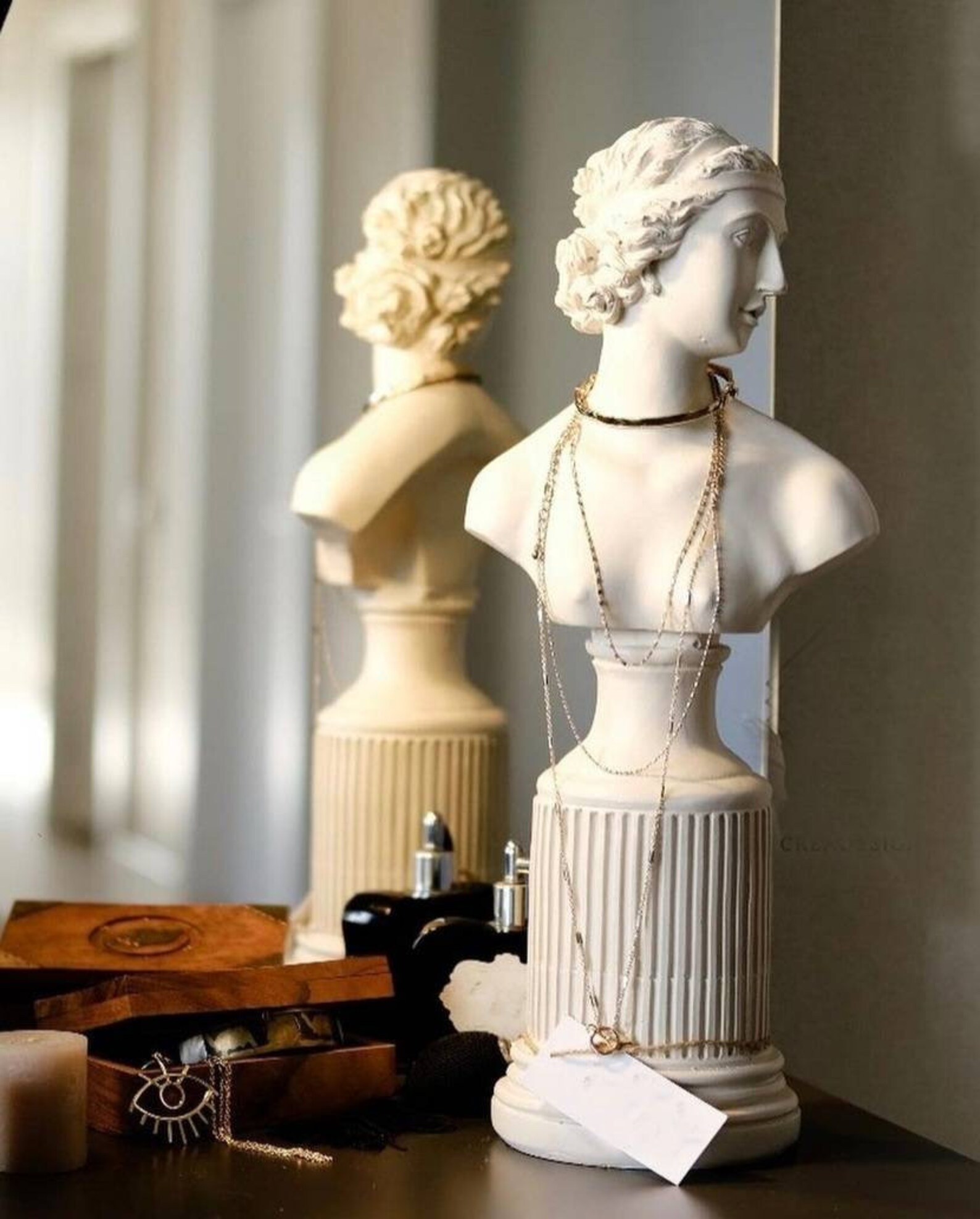 Statue Jewelry Holder Woman Statue Jewelry Stand Woman Etsy