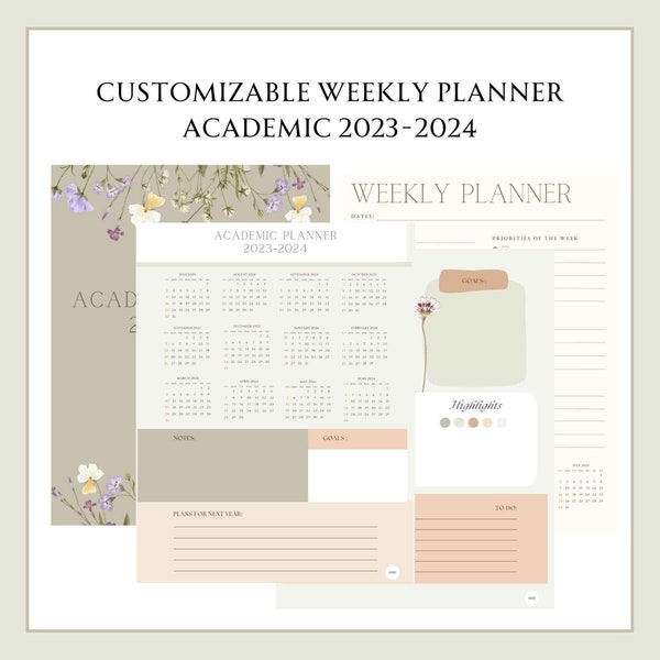 2024 Custom Planner Etsy