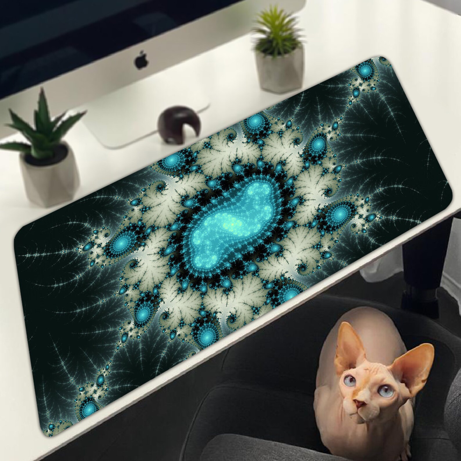 Leather MousePad Protector Abstract Mousepad Art 16 | Etsy